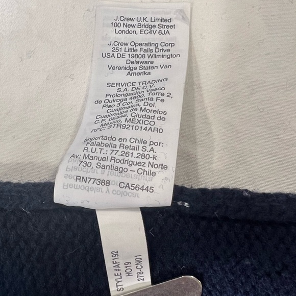 J Crew Always fisherman Fair Isle jacquard 100% Wool mock Roll Neck Sweater Navy - Picture 8 of 10